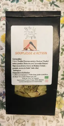 SOUPLESSE ET ACTION : Frêne, Reine des prés, Cassis, Bouleau, Menthe
